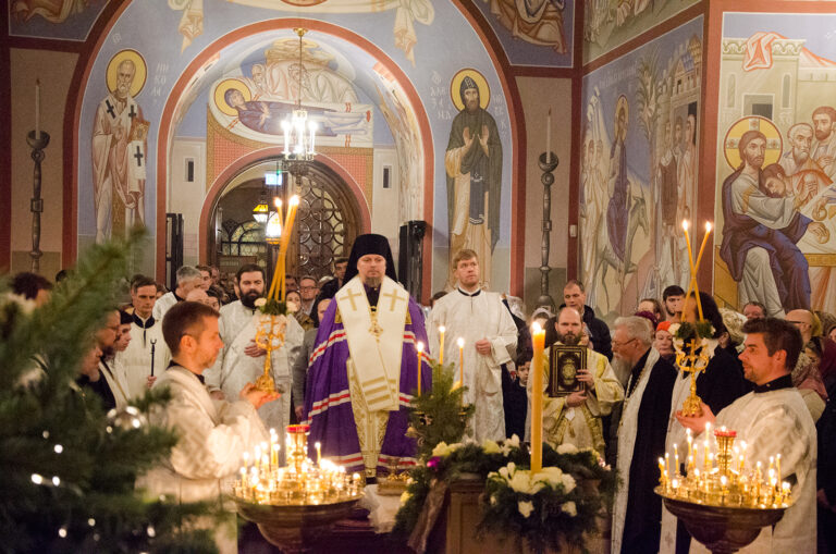 Епископ Венский и Австрийский Алексий возглавил Всенощное бдение накануне Рождества Христова