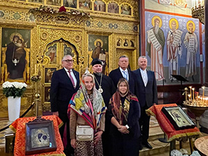 Традиционная пасхальная встреча епископа Венского и Австрийского Алексия с главами официальных российских представительств в Австрии