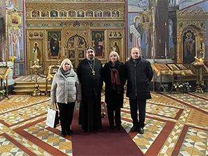 Клирик Кафедрального Собора Свт.Николая совершил экскурсию для родственников участников побега из блока смерти концлагеря Маутхаузен