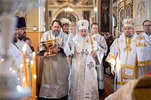 Епископ Алексий принял участие в богослужении по случаю освящения Ахтырского кафедрального собора Орла