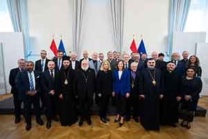 Епископ Алексий принял участие в пасхальном приёме в Федеральной канцелярии Австрии