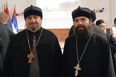Клирики епархии приняли участие в выставке фотографий Сербской Лавры Хиландарского монастыря на горе Афон