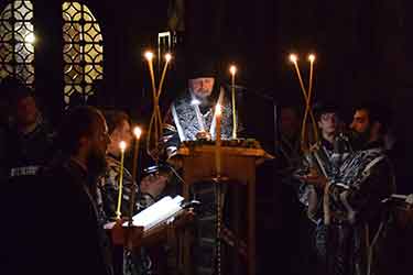 Епископ Алексий совершил утреню с чтением Великого покаянного канона в Кафедральном соборе